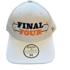 NCAA Men's San Antonio M Zephyr 2025 Final Four  White Basketball Hat Cap‎ H140